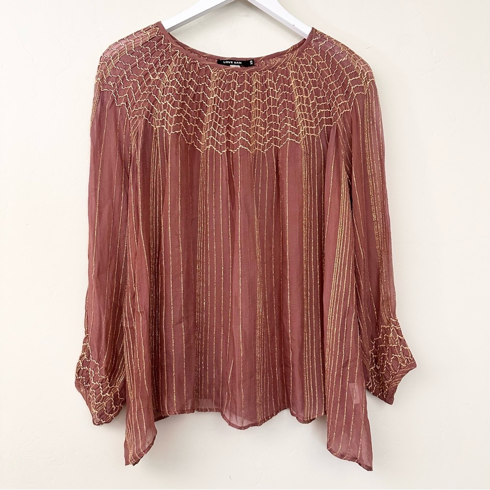Anthropologie Bresle Peasant Top by Love Sam